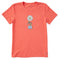 Life is Good  W SS Crusher Tee Daisy Jar MANGO ORANGE