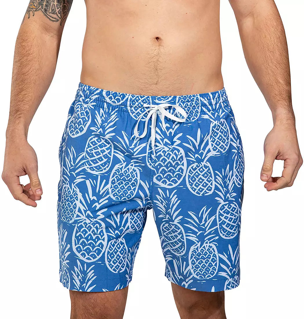 Chubbies M 7" Lined Swim Trunk THIGHNAPPLES MEDIUM BLUE
