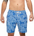 Chubbies M 7" Lined Swim Trunk THIGHNAPPLES MEDIUM BLUE