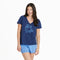 Life is Good W SS Sleep Tee Inkbrush Dog DARKEST BLUE