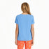 Life is Good W SS Sleep Tee Seashell Heart CORNFLOWER BLUE
