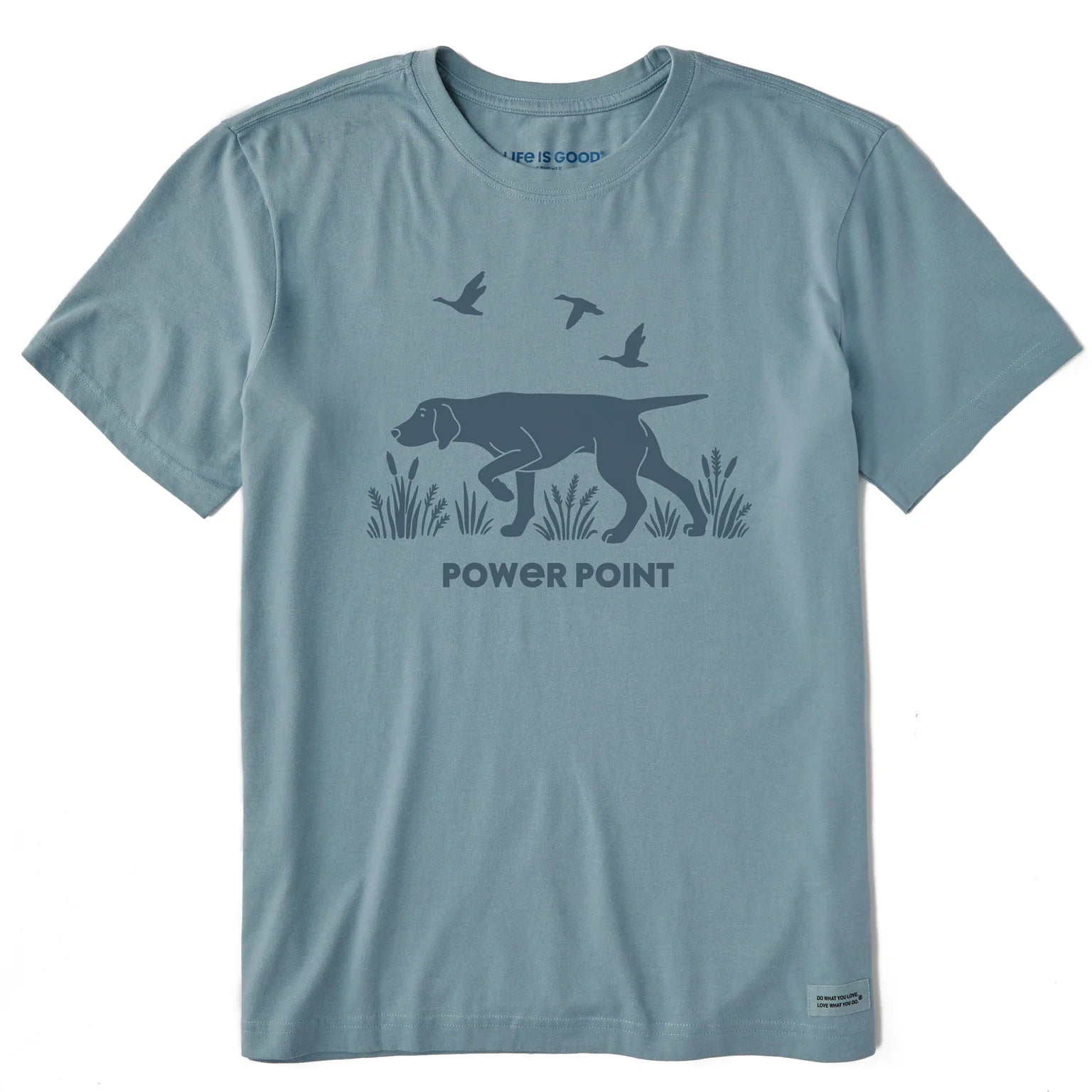 Life is Good M SS Crusher Power Point Hunting Dog SMOKY BLUE