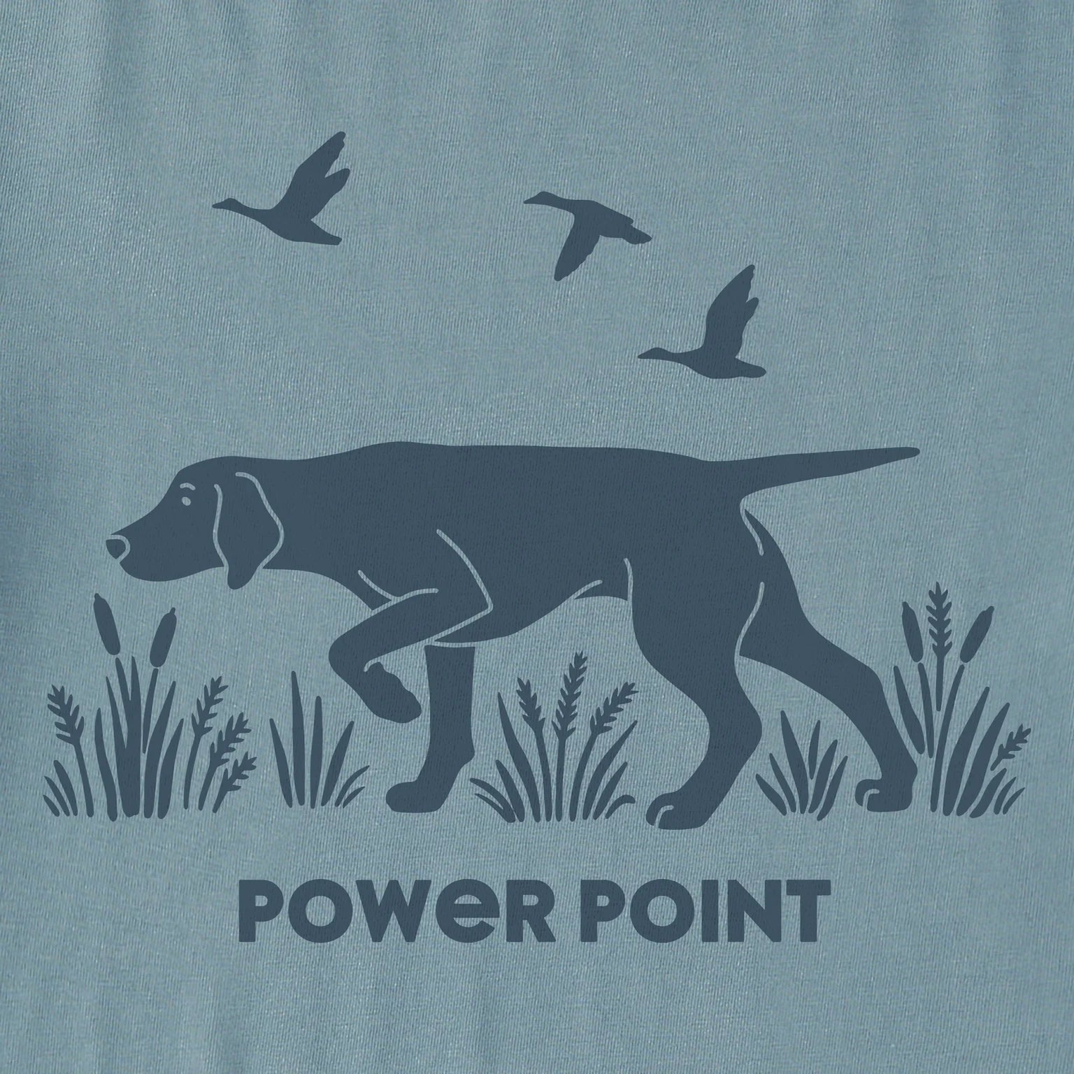 Life is Good M SS Crusher Power Point Hunting Dog SMOKY BLUE