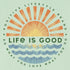 Life is Good M SS Crusher Lite Sunset Burst Tee SAGE GREEN