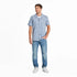Life is Good M SS Camp Shirt Water Sports SMOKE BLUE