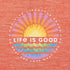 Life is Good Kids LS Sun Crusher Tie Dyed Sunset Burst MANGO