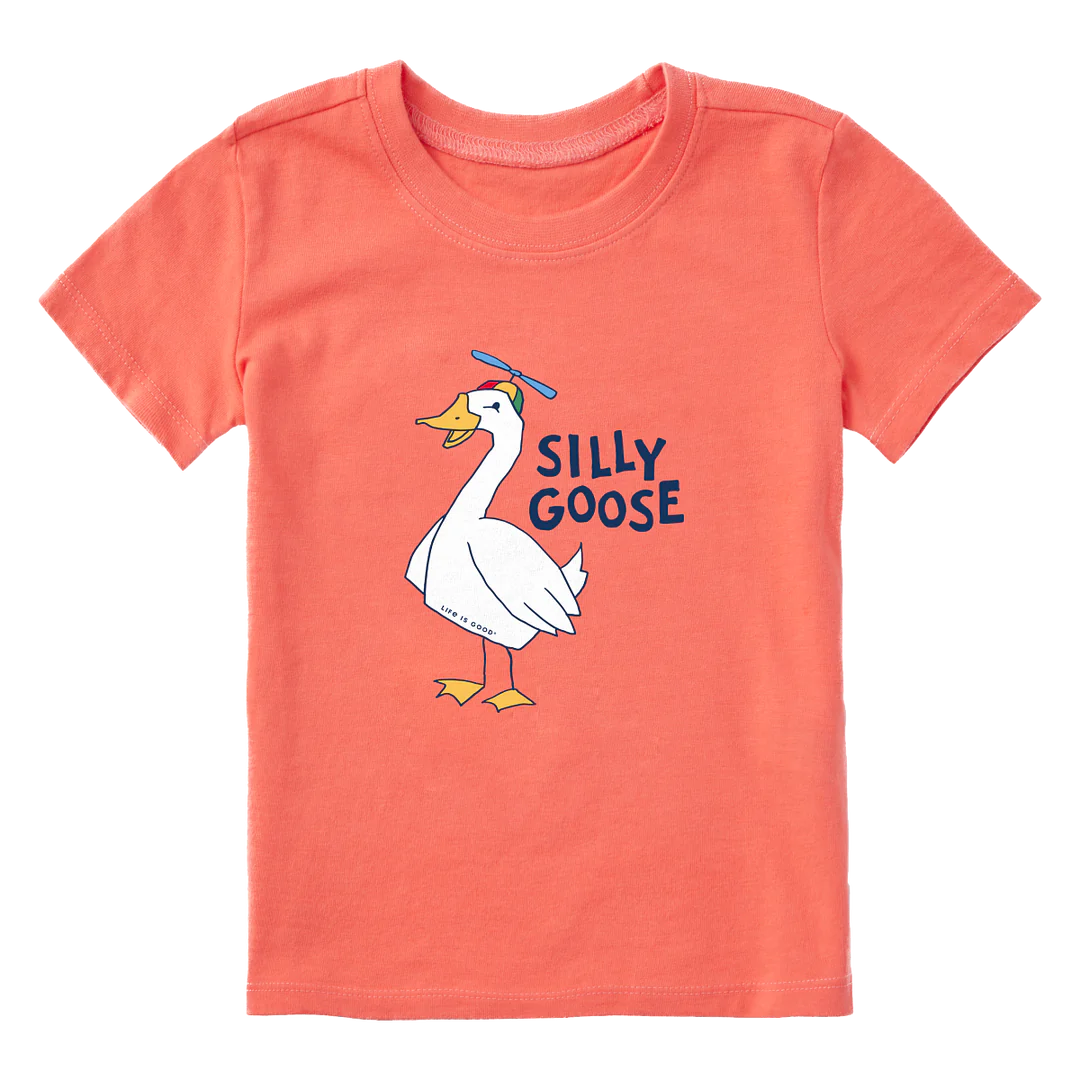 Life is Good Toddler SS CrusherTee Silly Goose MANGO