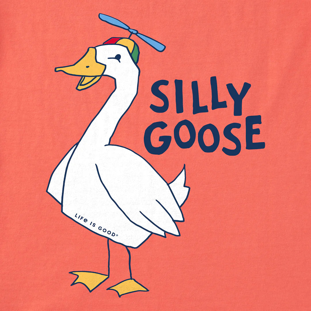 Life is Good Toddler SS CrusherTee Silly Goose MANGO