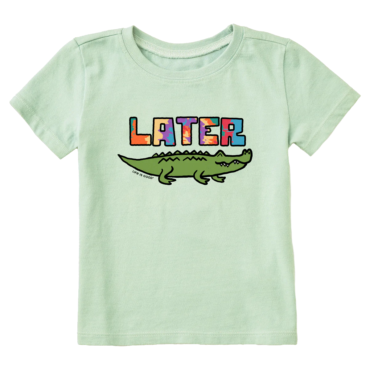 Life is Good Toddler SS Crusher Tee Later Gator SAGE