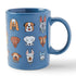 Life Is Good Jake's Mug Plenty of Pups SMOKE BLUE