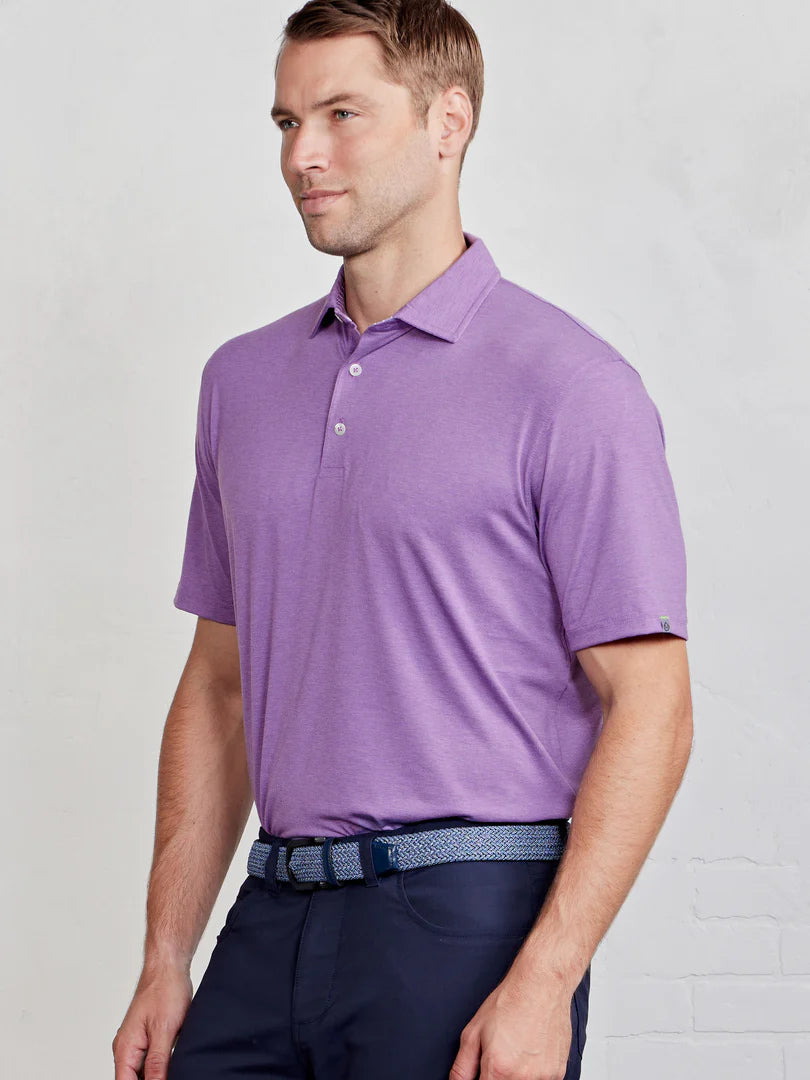 Tasc M Cloud Polo PARADISE HEATHER