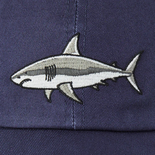 Life is Good Kids Chill Cap Swimming Shark DARKEST BLUE