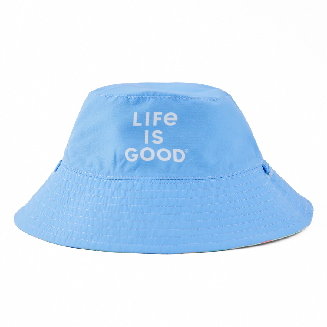 Life is Good Baby Made in the Shade Bucket Hat Sea Life CORNFLOWER