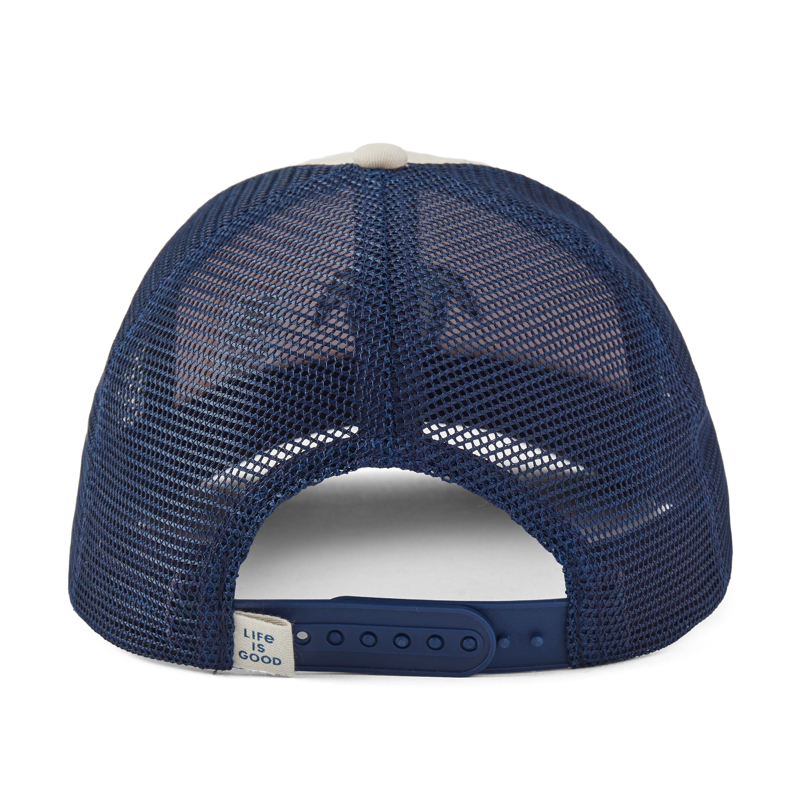 Life is Good Clean Turtle Trucker Hat BONE