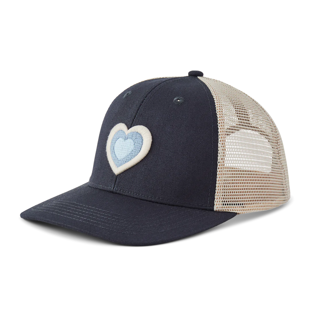 Life is Good Clean Heart Trucker TRUE BLACK