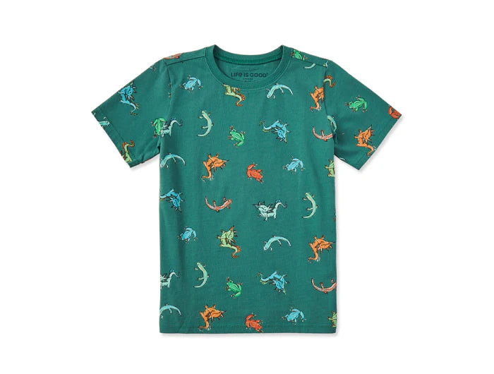 Life is Good Toddler SS Crusher Tee Axoloti SPRUCE