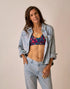 Carve Designs W Flora Denim Shacket SAVANNAH