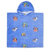 Life is Good Kids Terry Cloth Poncho Pool Party CORNFLOWER BLUE