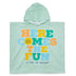 Life is Good Kids Terry Cloth Poncho Here Comes Fun in the Sun SAGE