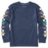 Life is Good Kids LS Crusher Race Cars DARKEST BLUE
