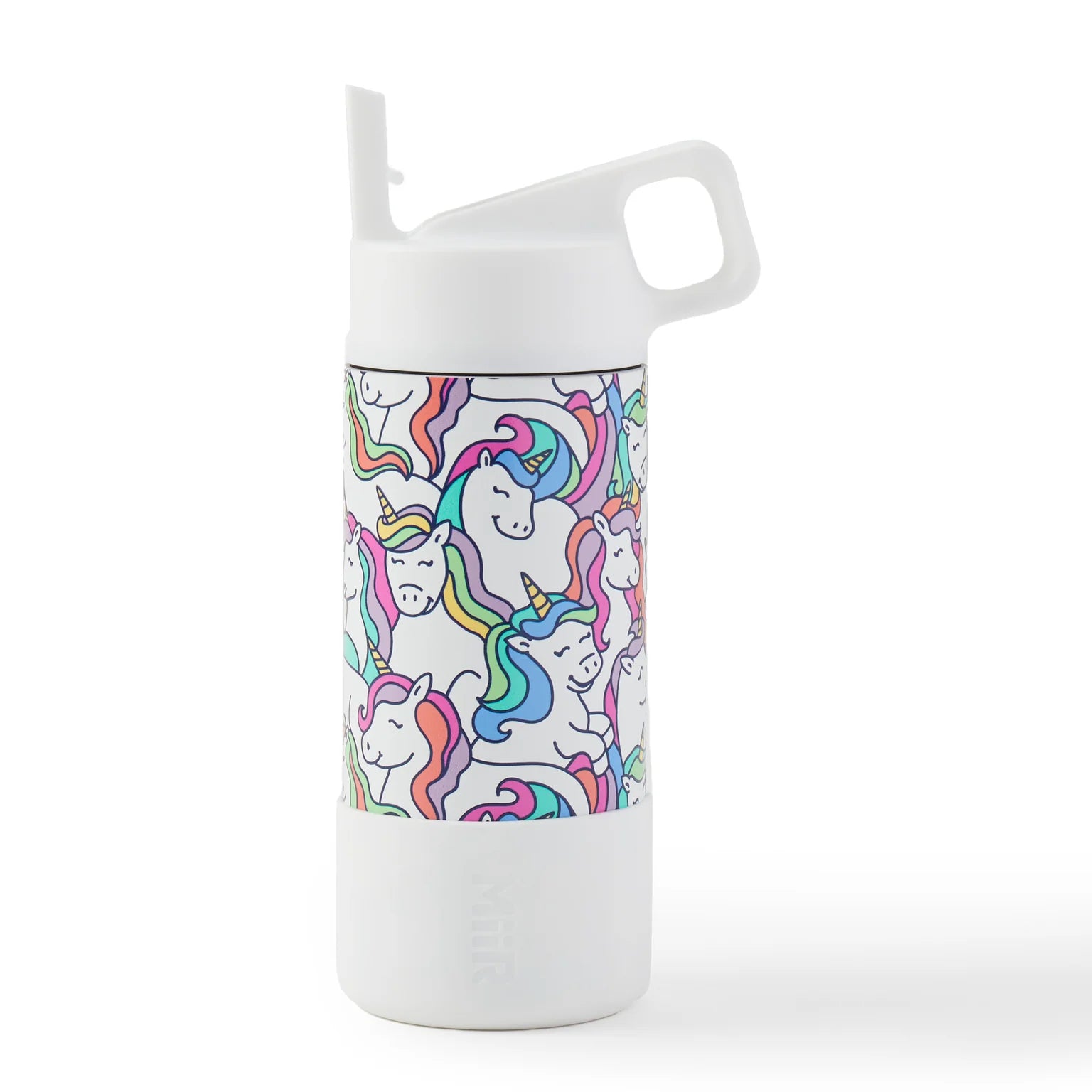 Life is Good Kids 12oz Bottle Unicorn Friends WHITE
