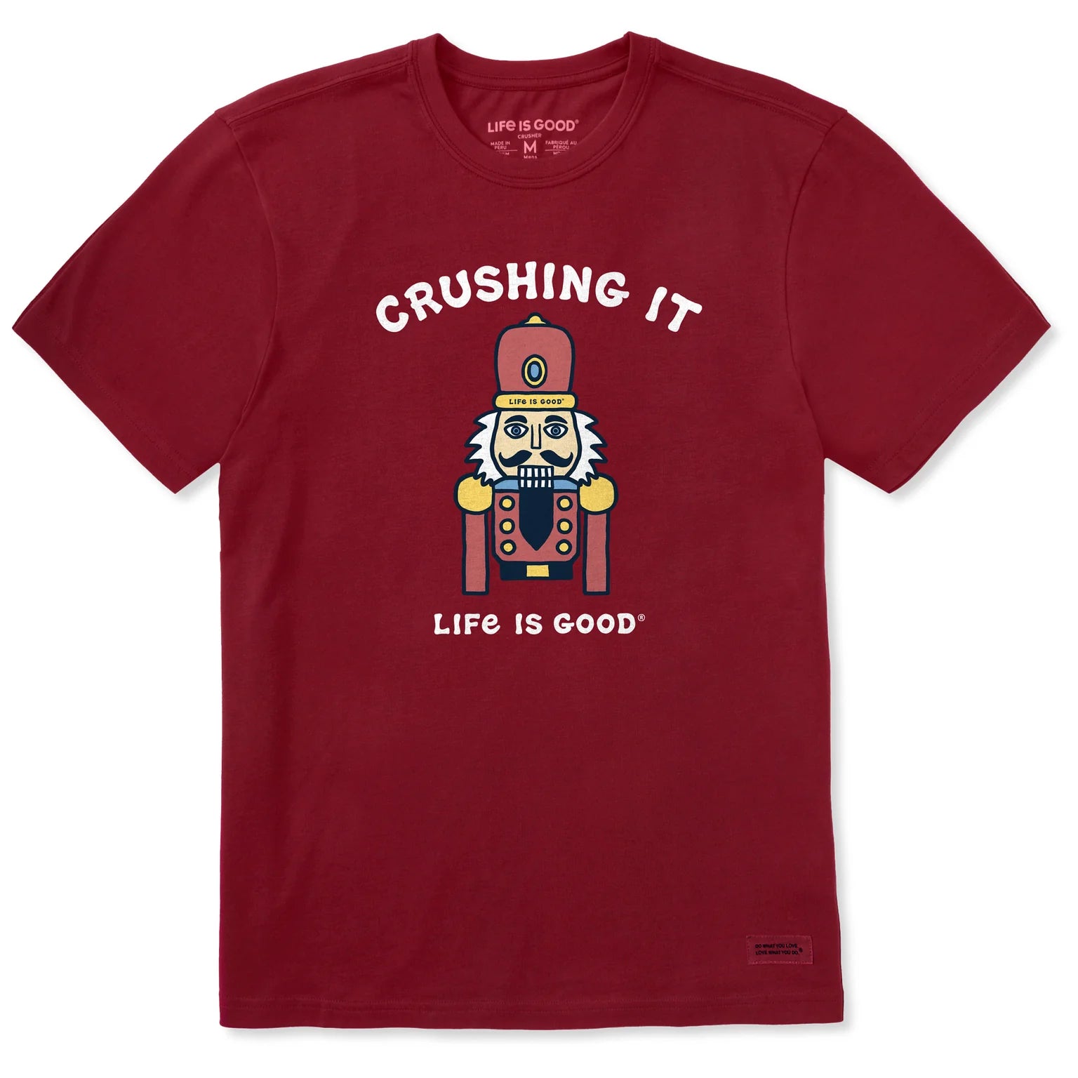 Life is Good M SS Crusher Crushing It Nut ADIRONDACK RED