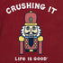 Life is Good M SS Crusher Crushing It Nut ADIRONDACK RED