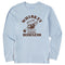 Life is Good M LS Crusher Whiskey Business GLACIER BLUE