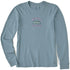 Life is Good W LS Crusher Happy Camper Tee SMOKY BLUE