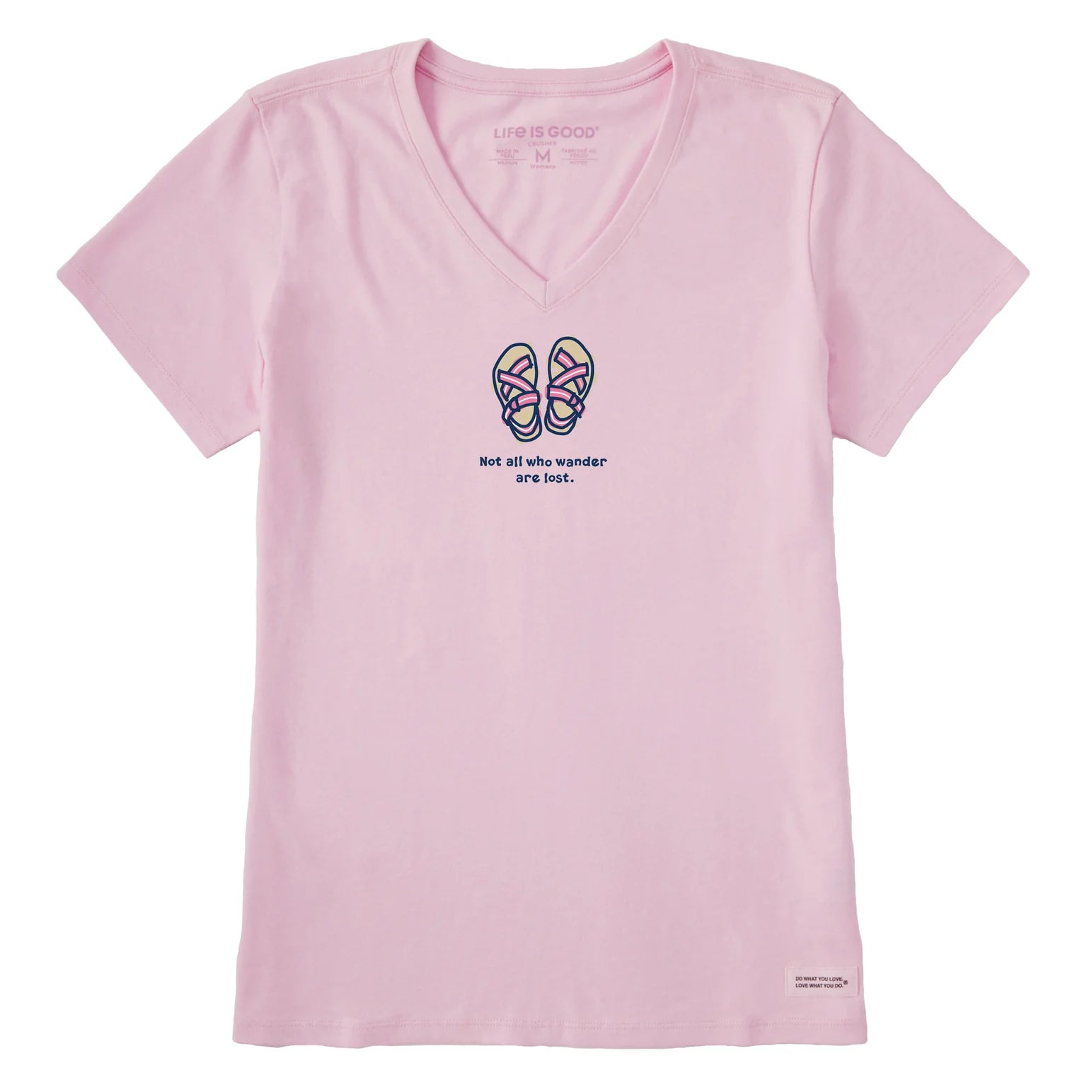 Life Is Good W Crusher Vee Sporty Sandals SEASHELL PINK