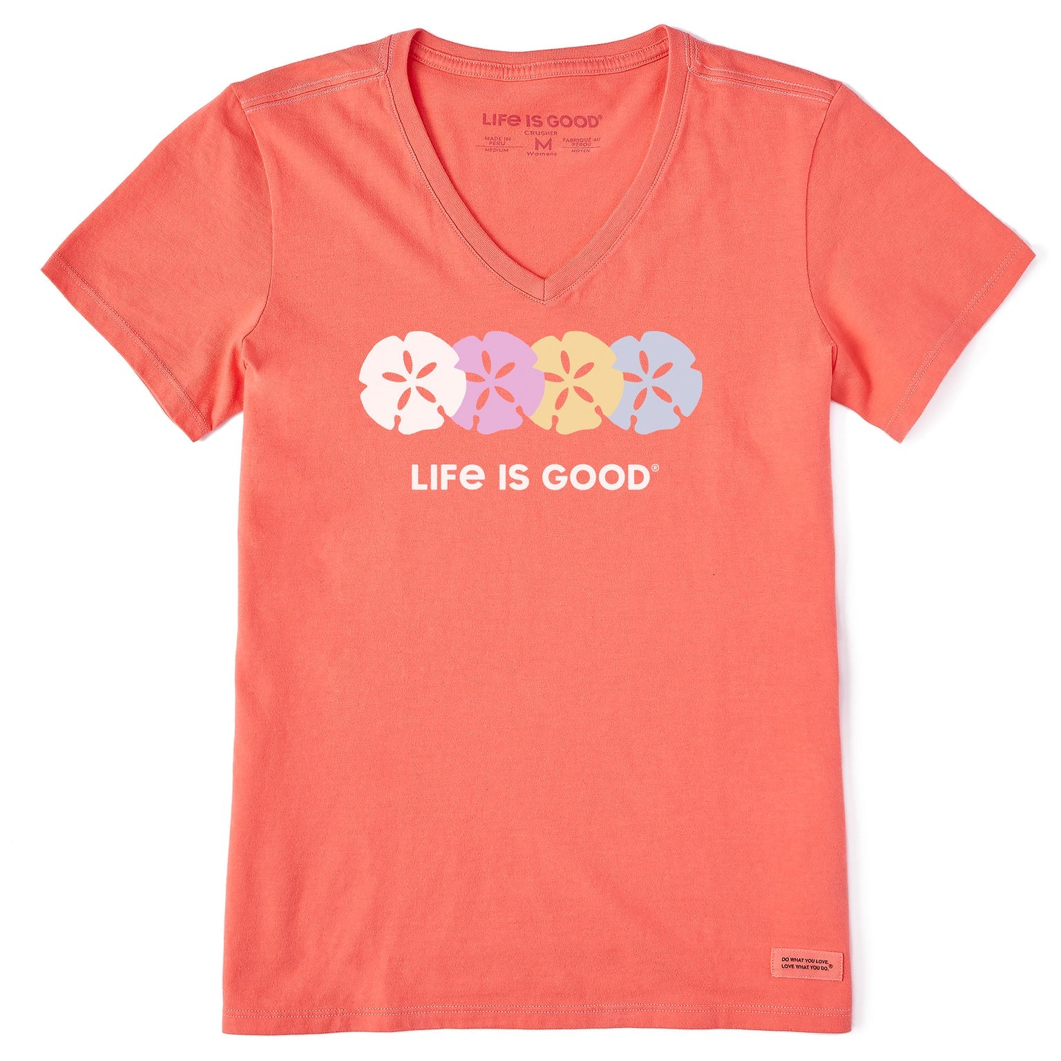 Life is Good  W SS Crusher Rally Sand Dollar Vee MANGO