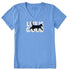 Life is Good W SS Crusher LIG Cat Tee CORNFLOWER BLUE