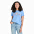 Life Is Good W Crusher Lite School of Tropical Fish Tee CORNFLOWER BLUE