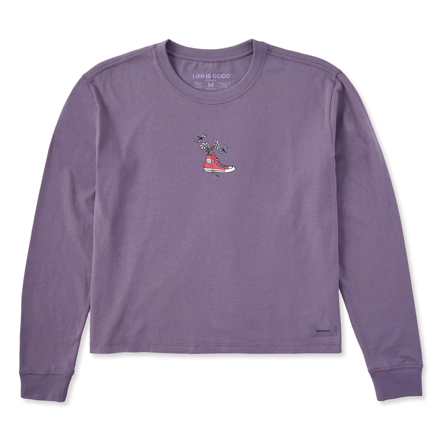 Life is Good W LS Crusher Boxy Sneaker Daisy DUSK PURPLE