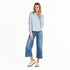 Life is Good W LS Crusher Hibiscus Paradise Boxy Tee GLACIER BLUE