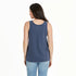 Life is Good W Textured Slub Tank Flower Flag DARKEST BLUE