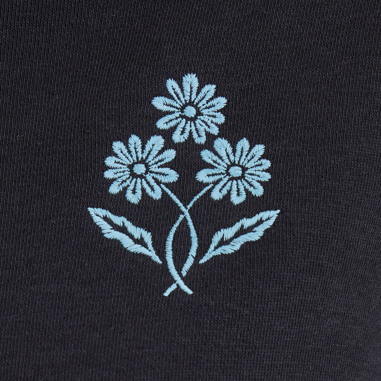 Life is Good W Good Vibes Fleece Hoodie Daisy Trio BLACK