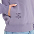 Life is Good W Good Vibes Simple Dog Fleece Hoodie DUSK PURPLE