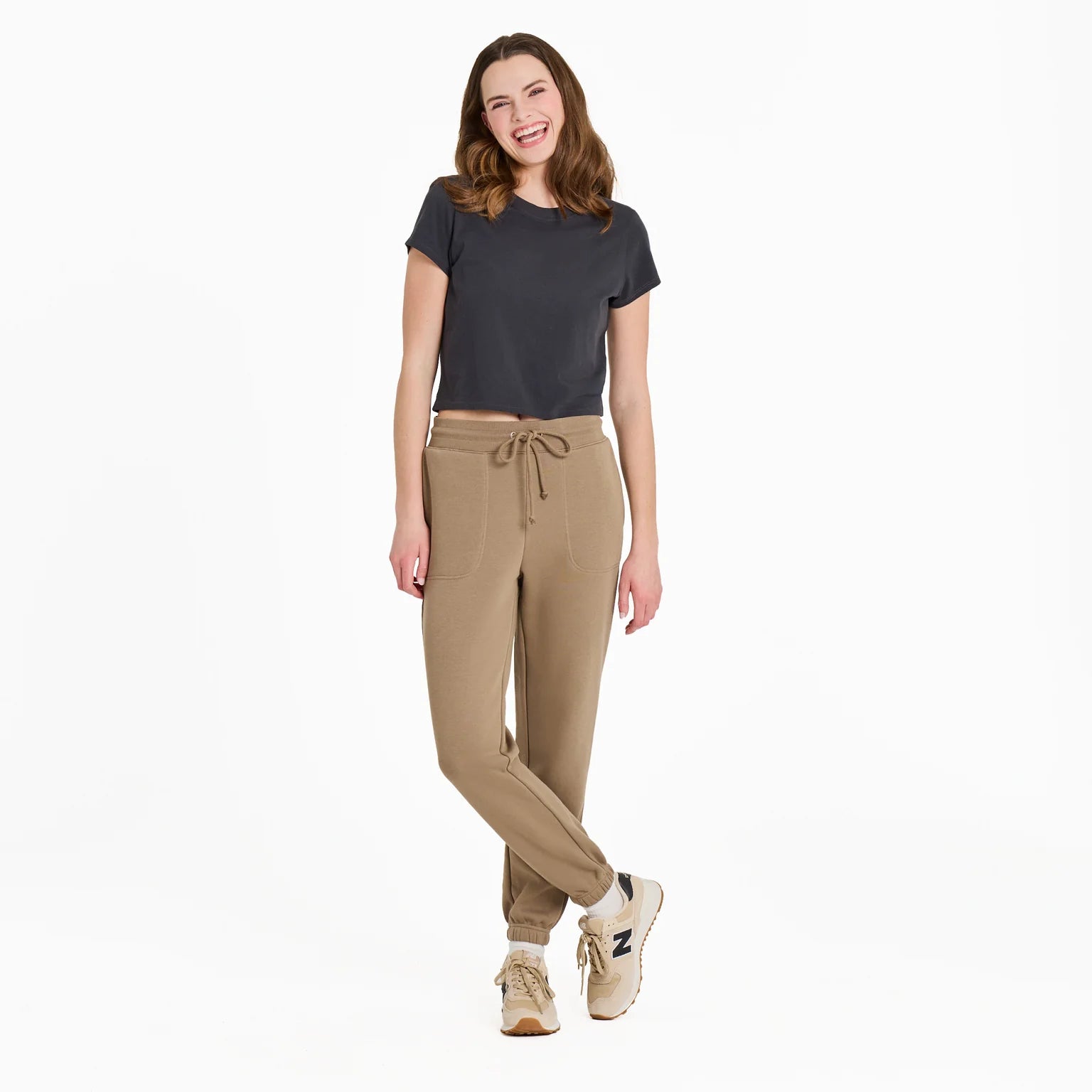 Life is Good W Good Vibes Jogger MUSHROOM