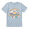 Life is Good Kids SS Crusher Groovy Day Tee GLACIER BLUE