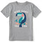 Life Is Good Kids SS Crusher Crafty Toucan Tee GRAY