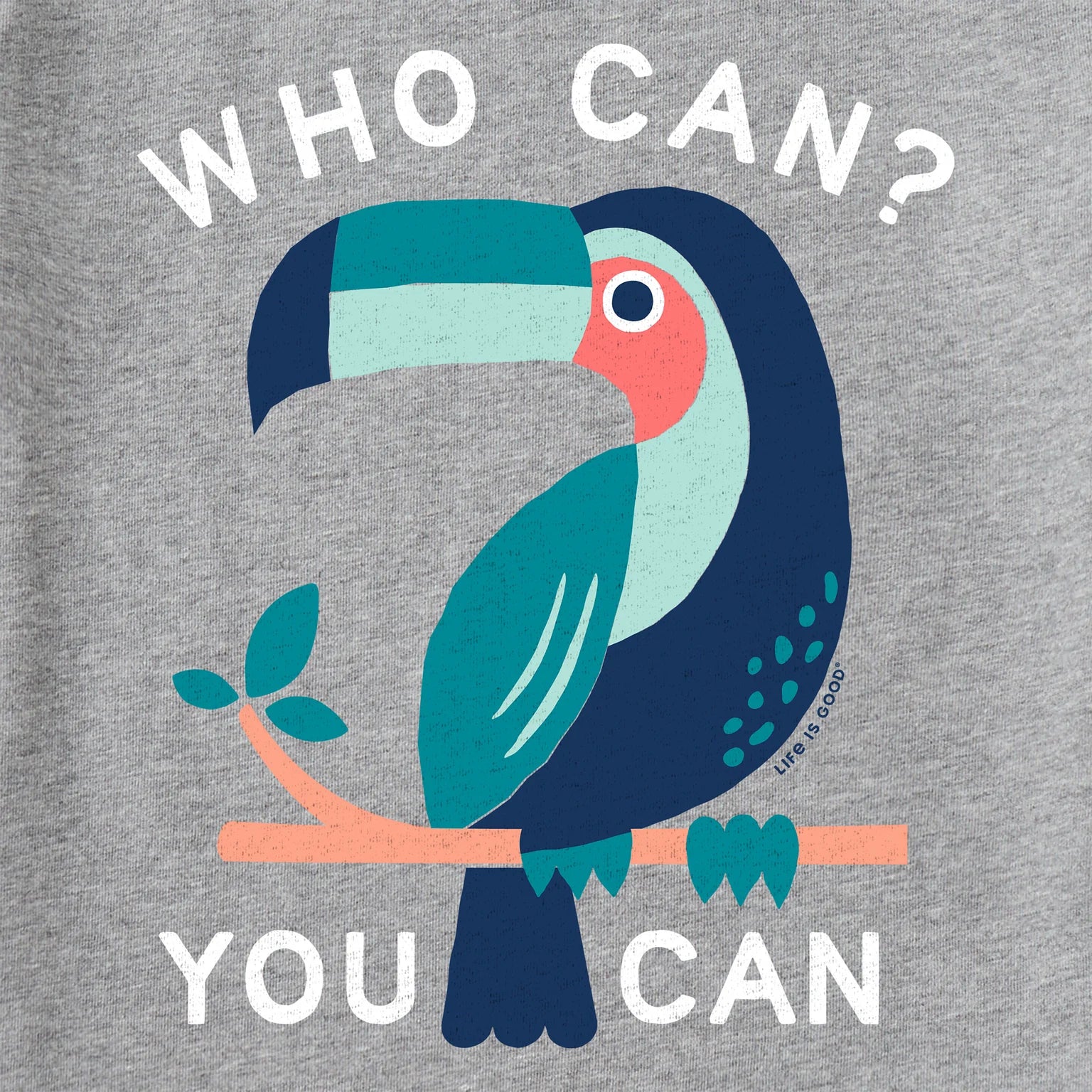 Life Is Good Kids SS Crusher Crafty Toucan Tee GRAY
