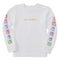 Life is Good Kids LS Crusher Checkered Smile CLOUD WHITE