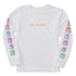 Life is Good Kids LS Crusher Checkered Smile CLOUD WHITE