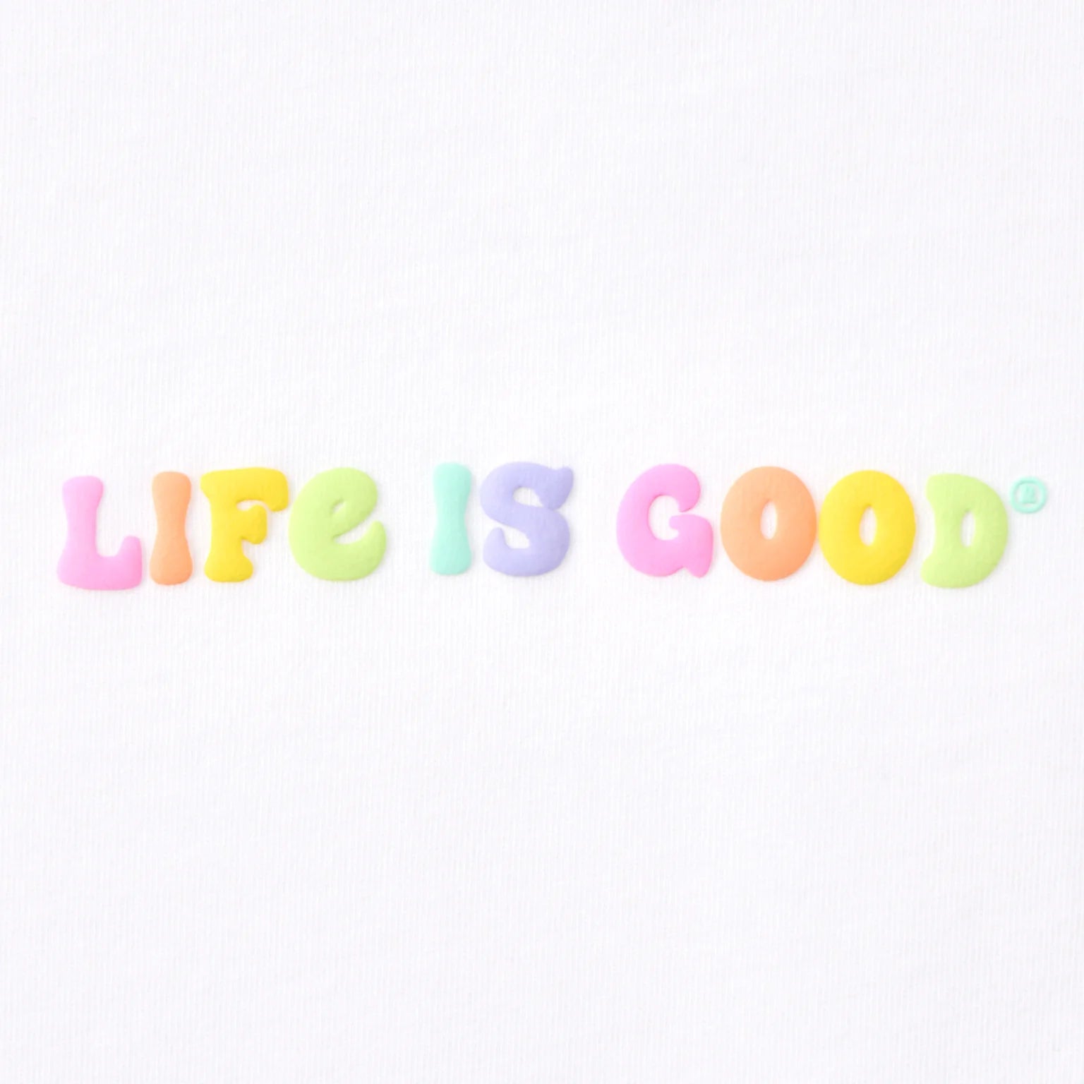 Life is Good Kids LS Crusher Checkered Smile CLOUD WHITE