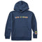 Life Is Good Kids Good Vibes Groovy Tie Dye Hoodie DARKEST BLUE