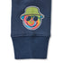 Life Is Good Kids Good Vibes Groovy Tie Dye Hoodie DARKEST BLUE