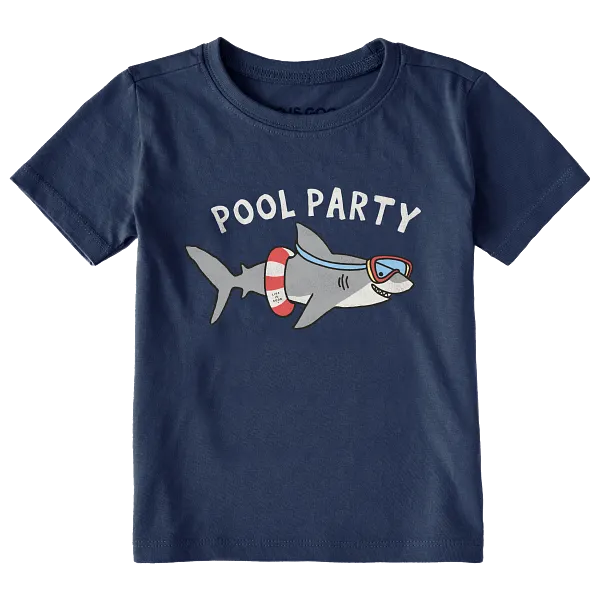 Life is Good Toddler SS Crusher Pool Party Tee DARKEST BLUE