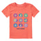Life is Good Toddler SS Crusher Tie Dye Smile Daisy Tee MANGO