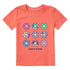 Life is Good Toddler SS Crusher Tie Dye Smile Daisy Tee MANGO